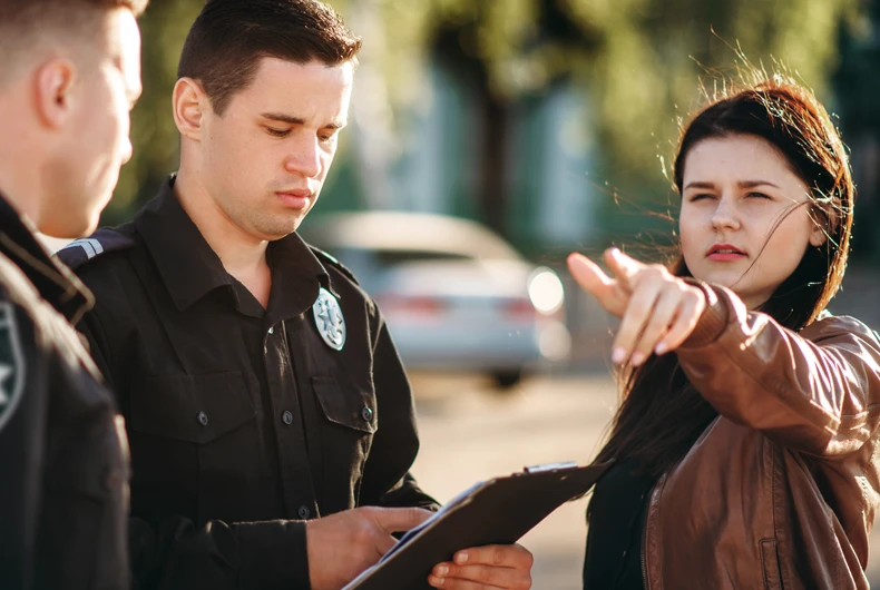 Collect witness statements and request a copy of the police report