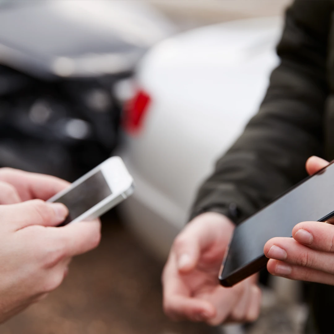 Exchange information and contact your insurance company